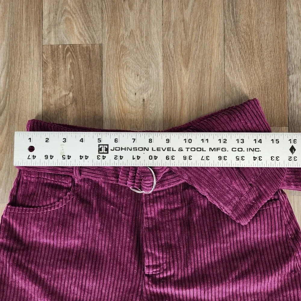 IRO Simply Purple Corduroy High Waist Belted Shorts NWT Size 38 France